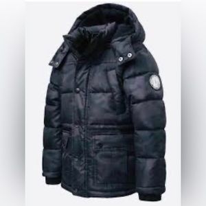 DKNY Boys' Puffer Jacket New Youth Parka.SIZE XS(5/6).S(7/8)